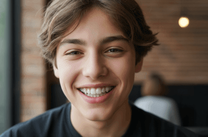 Invisalign clear aligners — straight teeth, no metal